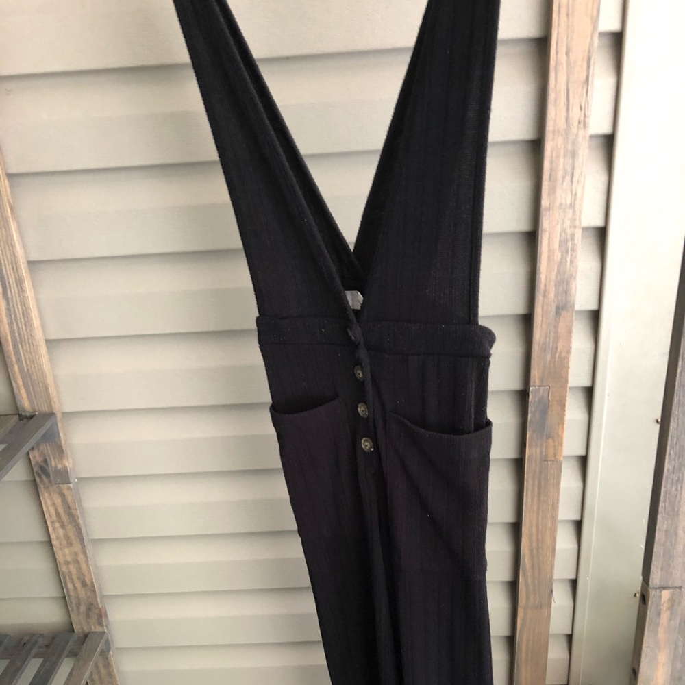 Black overalls